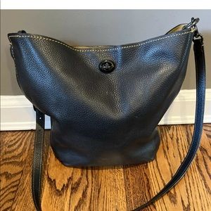 Coach 1941 Duffle Crossbody # 50115 Black Pebble Grain Leather Gunmetal Hardware